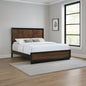 Walnut Wood Queen Bed Frame - Traditional Style