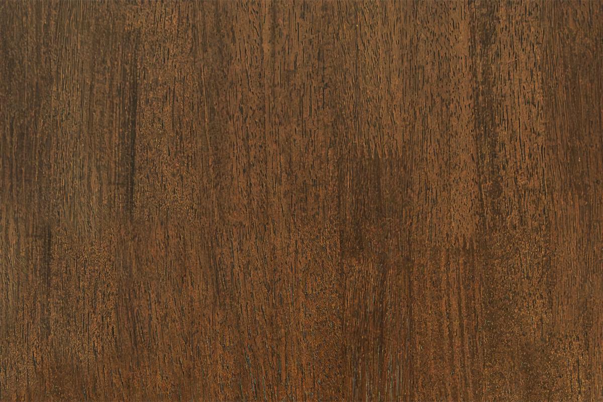5 Piece Dark Walnut Dining Table Set with Beige Chairs
