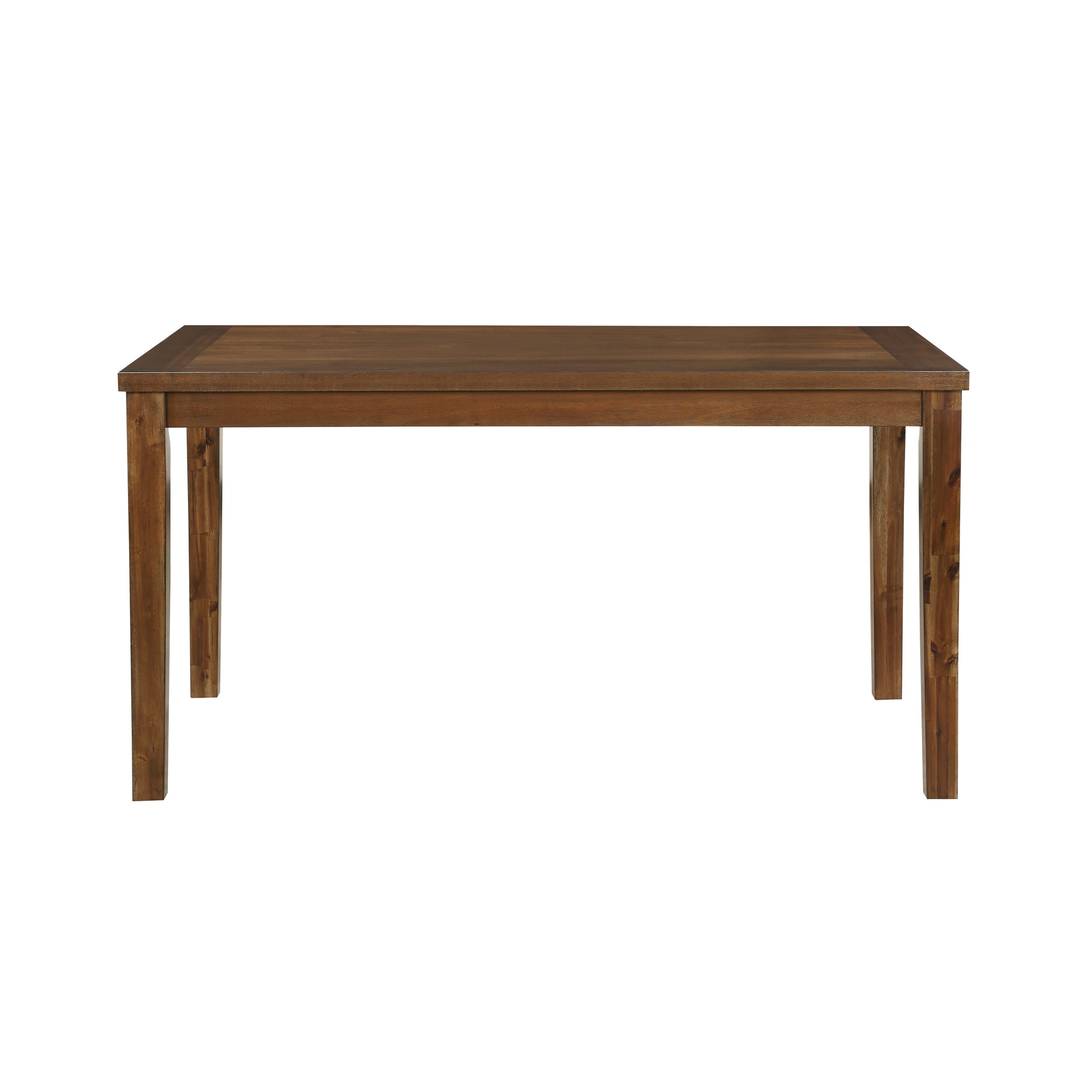 7 Piece Cherry Wood Dining Table Set with 6 Chairs