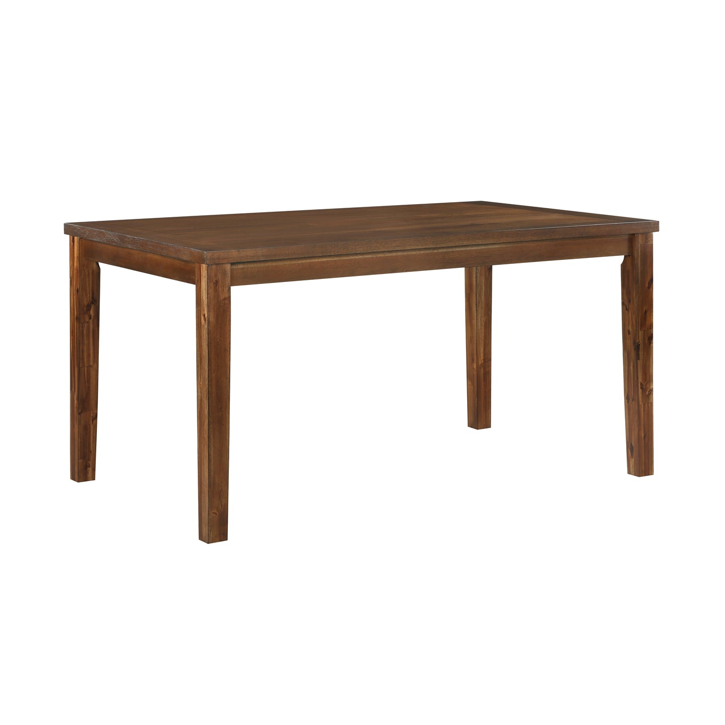 7 Piece Cherry Wood Dining Table Set with 6 Chairs