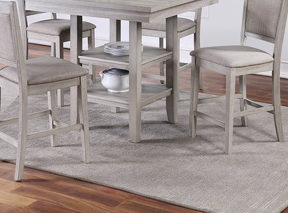 Gray Dining Table Set - Seats 4 - Classic Style