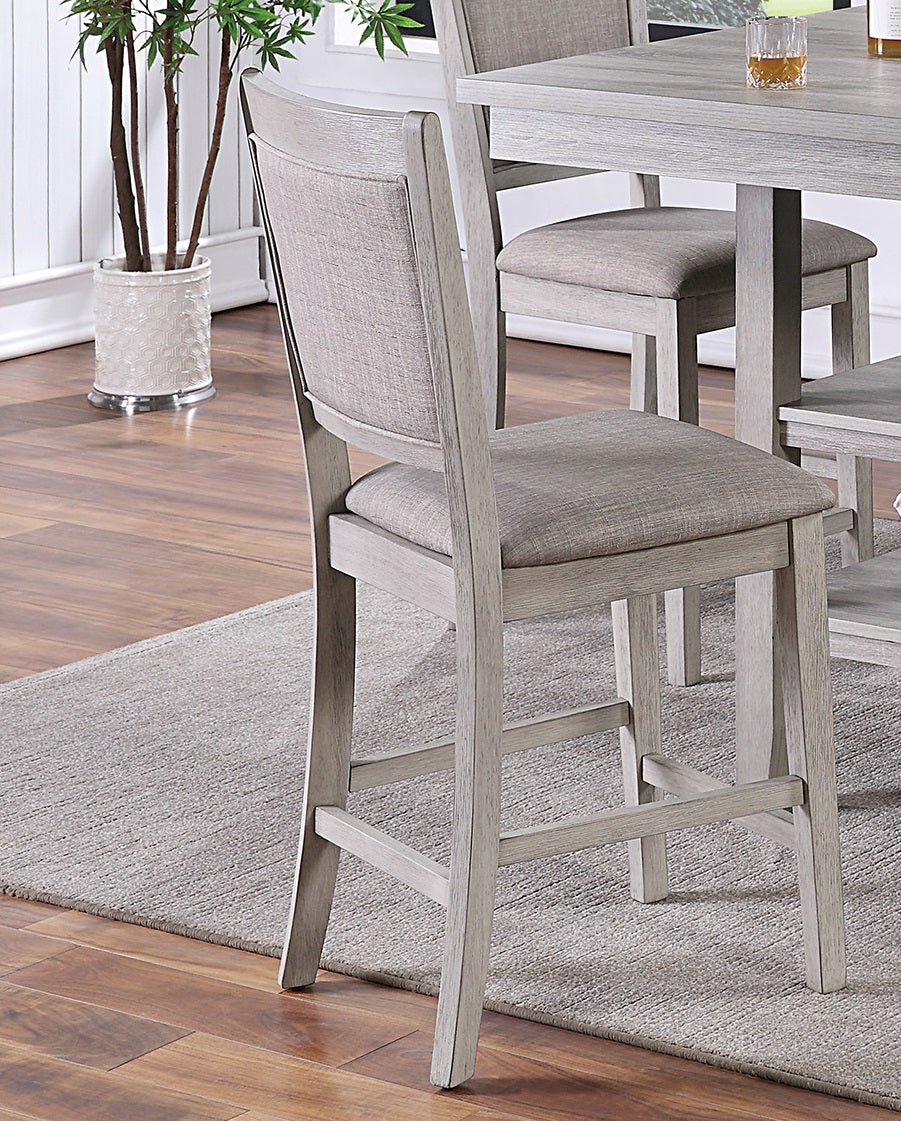 Gray Dining Table Set - Seats 4 - Classic Style