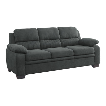 Comfortable Dark Gray Sofa - Plush Seating 1pc