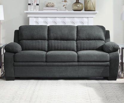 Comfortable Dark Gray Sofa - Plush Seating 1pc