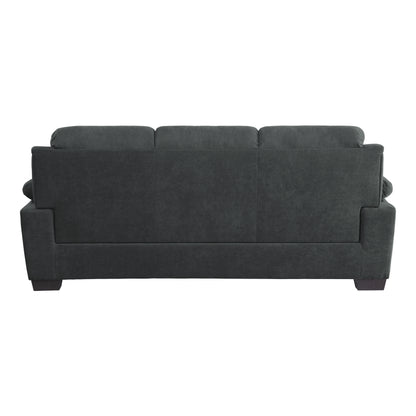 Comfortable Dark Gray Sofa - Plush Seating 1pc