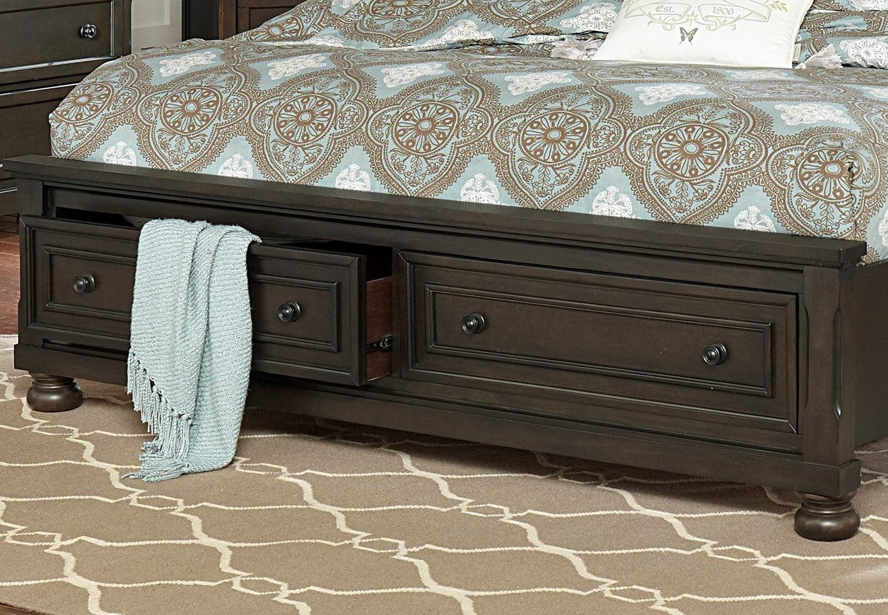 King Size Brown Mix Wood Bed Frame for Bedrooms