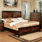 Walnut Solid Wood Queen Bed Frame for Modern Bedroom