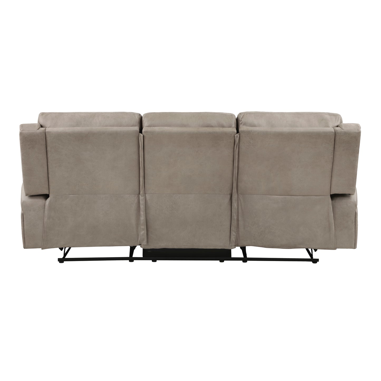 Brown Microfiber 3 Seat Sofa - Primary Living Space