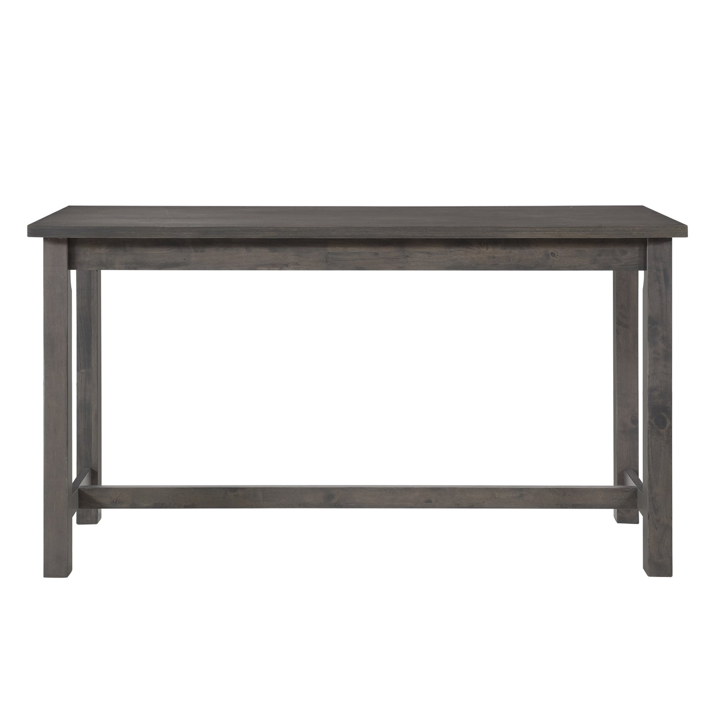 Gray Rectangular Counter Height Dining Table with 3 Stools