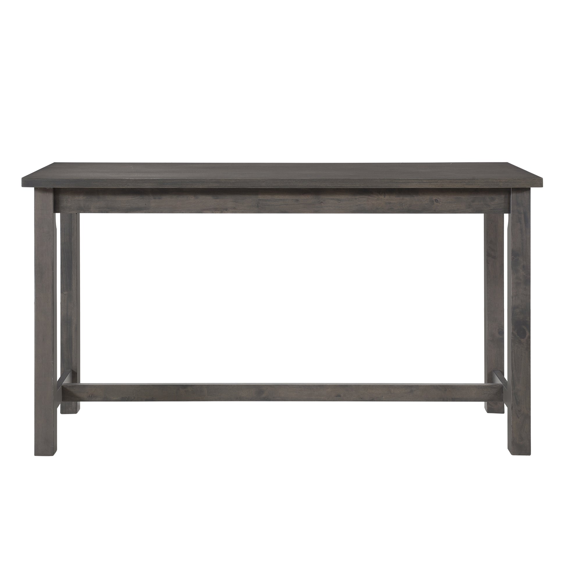 Gray Rectangular Counter Height Dining Table with 3 Stools