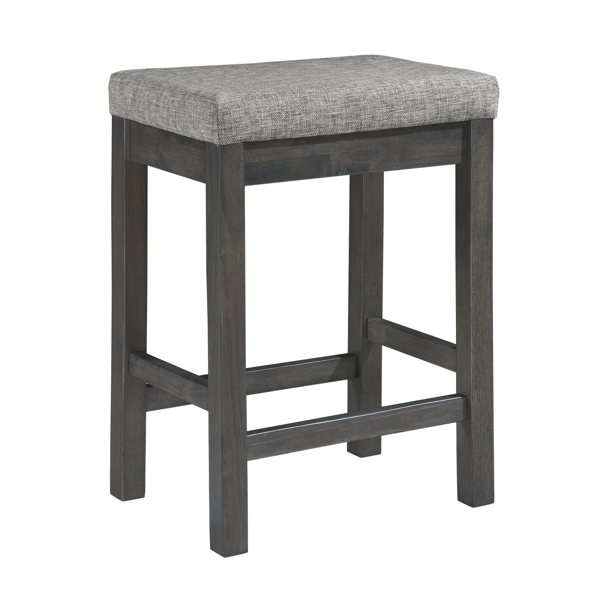 Gray Rectangular Counter Height Dining Table with 3 Stools