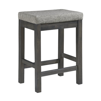 Gray Rectangular Counter Height Dining Table with 3 Stools