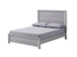 Rustic 1Pc Wooden Bedroom Furniture Queen Size Panel Bed Gray Finish Contemporary Style