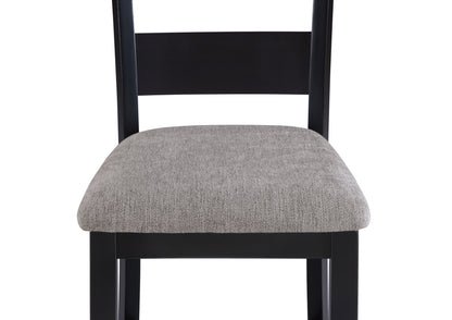Farmhouse Counter Height Dining Set with Wood Top and Ladder Back Chairs