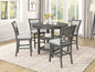 Counter Height Dining 5Pc Pub Height Dining Round Table Set Lower Storage Shelves Dining Room Set Wooden
