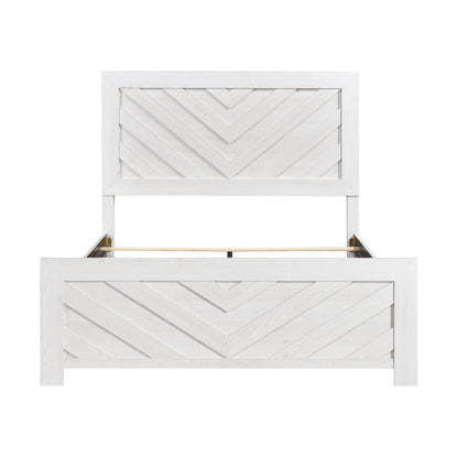 King Size White Wood Bed Frame Bedroom
