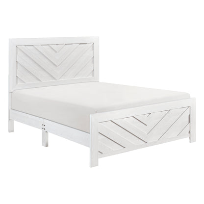 King Size White Wood Bed Frame Bedroom