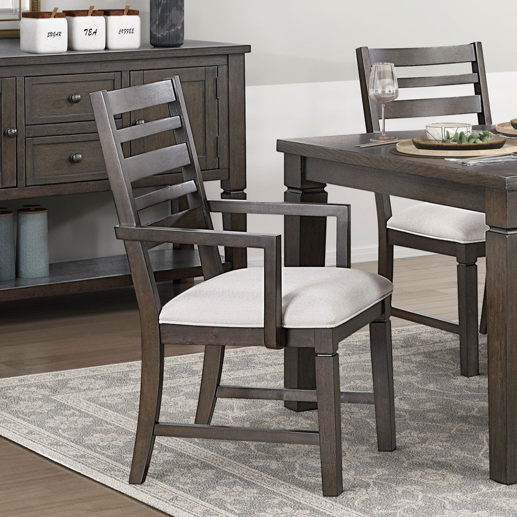 Espresso 7 Piece Dining Set with Extendable Table