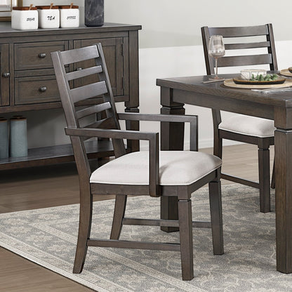 Espresso 7 Piece Dining Set with Extendable Table