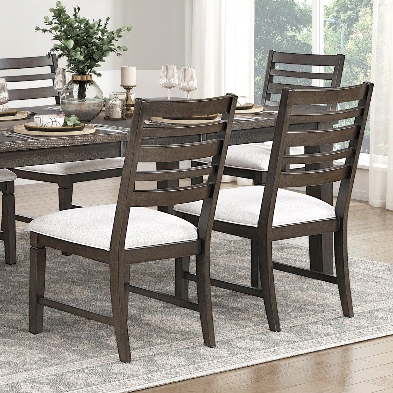 Espresso 7 Piece Dining Set with Extendable Table