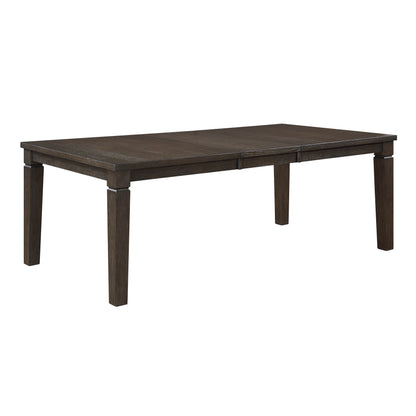 Espresso 7 Piece Dining Set with Extendable Table