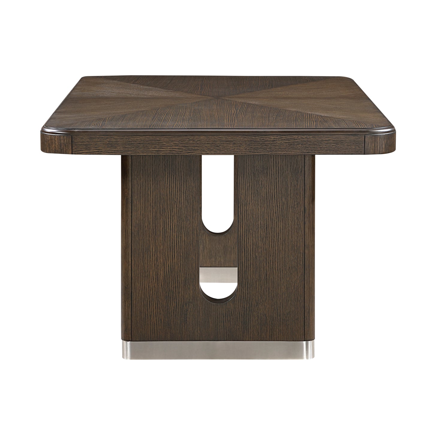 Extendable Brown Dining Set with Chairs for Modern Dining Room