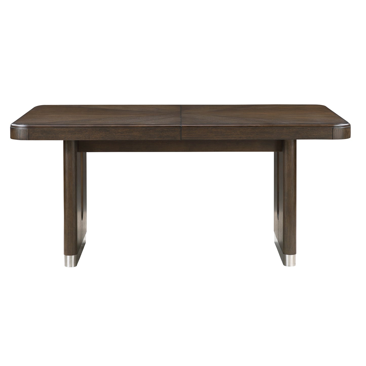 Extendable Brown Dining Set with Chairs for Modern Dining Room