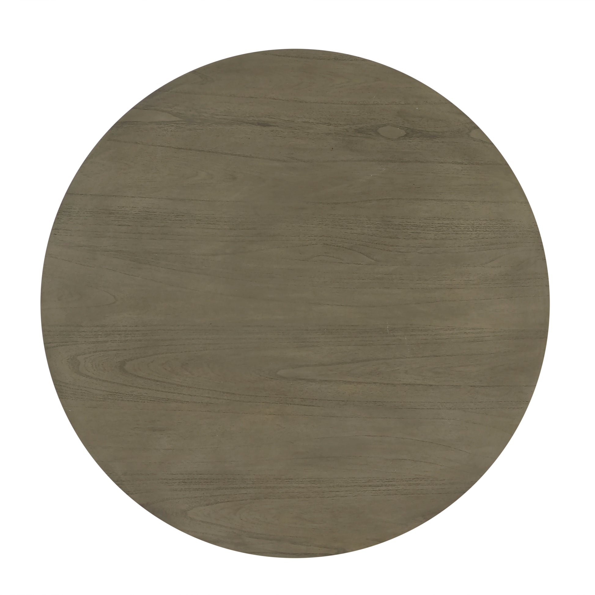 Round Dining Table Set - Seats 4 - Antique Grey & White Wood