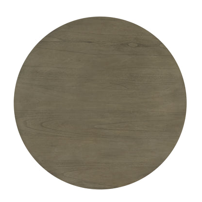Round Dining Table Set - Seats 4 - Antique Grey & White Wood