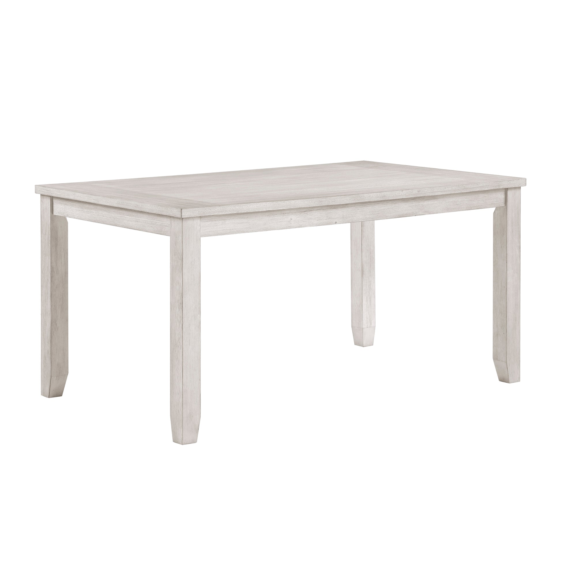Antique White Farmhouse Dining Table Set - Seats 6