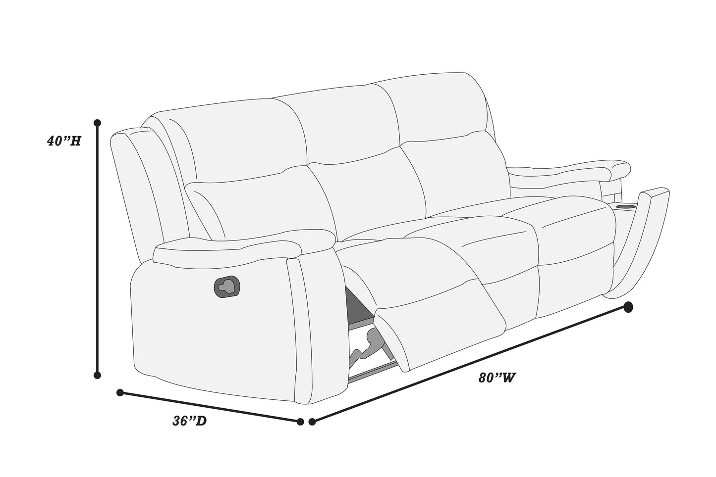 Modern Walnut Sofa - Plush Comfort & Storage