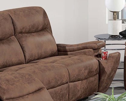 Modern Walnut Sofa - Plush Comfort & Storage