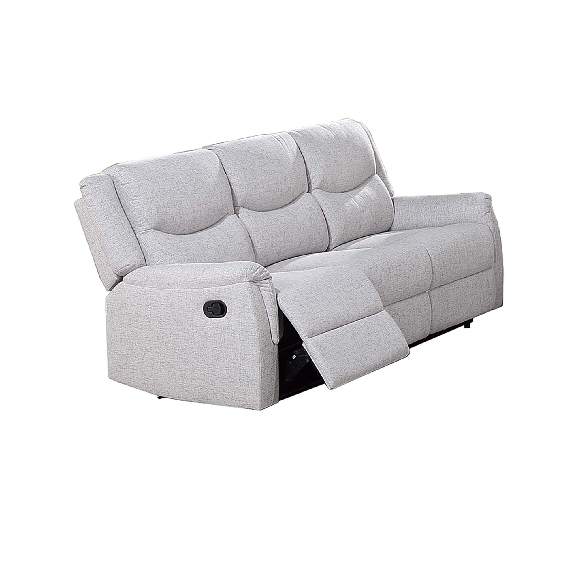 Modern Beige Burlap Sofa & Loveseat Set - 5 Seat