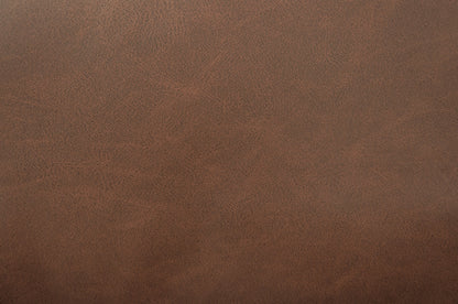 Modern Brown Faux Leather Reclining Sofa - 3 Seat