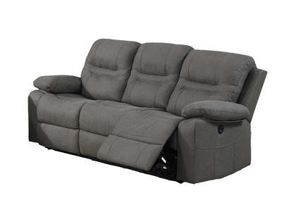 Slate Blue Power Reclining Sofa - 86" Primary Sofa for Living Room
