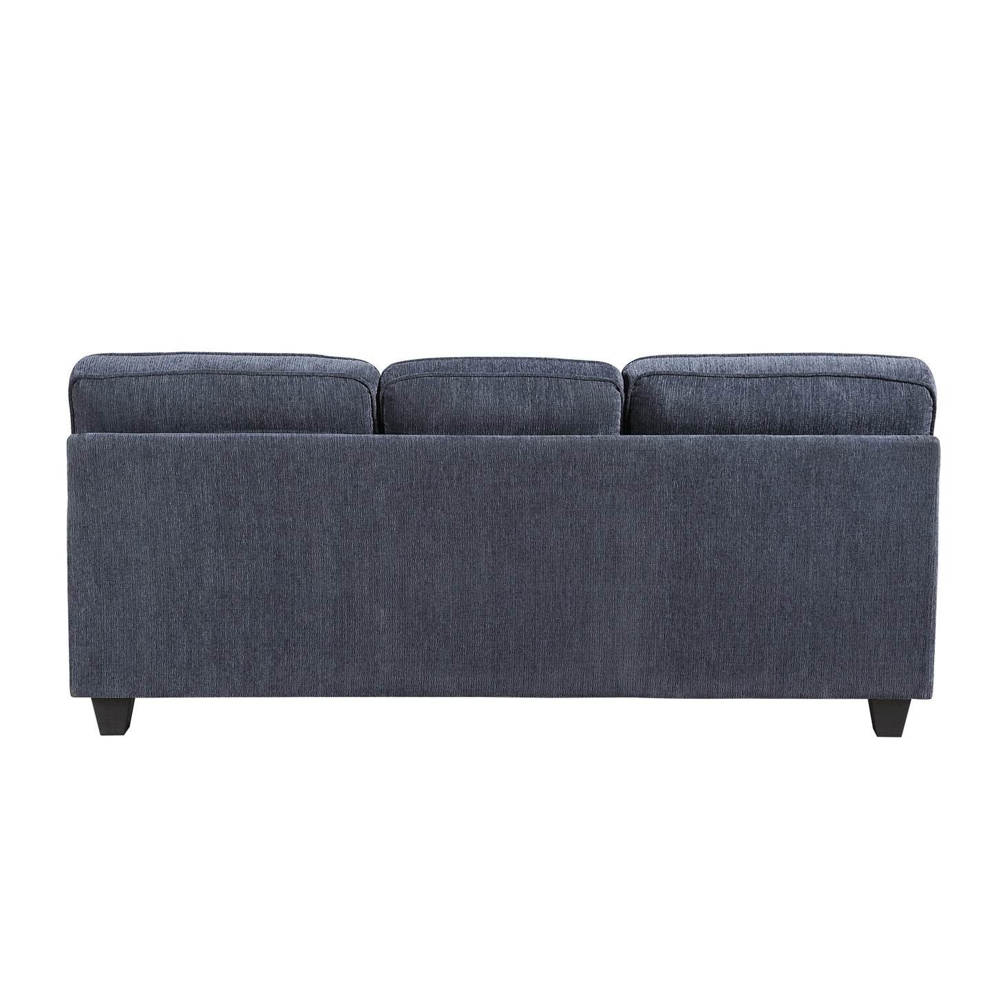 Blue 3 Seat Chenille Sofa - Contemporary Sofa