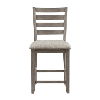 Gray Traditional Dining Chairs - 2 Piece Set