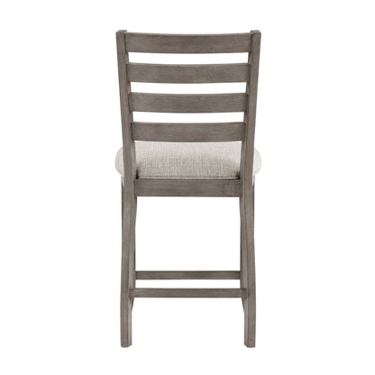 Gray Traditional Dining Chairs - 2 Piece Set