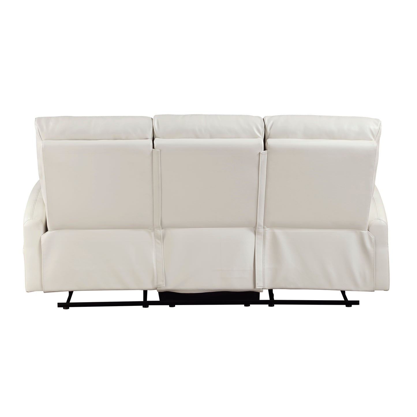 Contemporary Beige Double Reclining Sofa - Plywood Frame