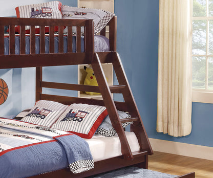 Wooden Bunk Bed with Trundle Storage for Bedroom