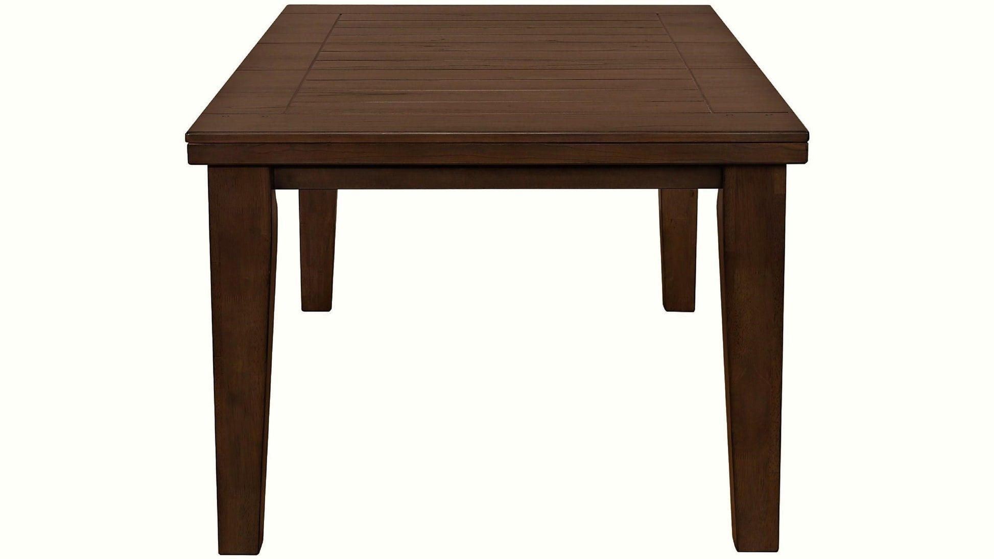 Extendable 6 Seat Dining Set with Leather Look Fabric Chairs
