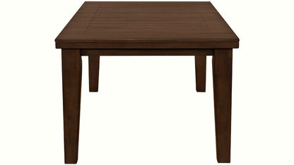 Extendable 6 Seat Dining Set with Leather Look Fabric Chairs