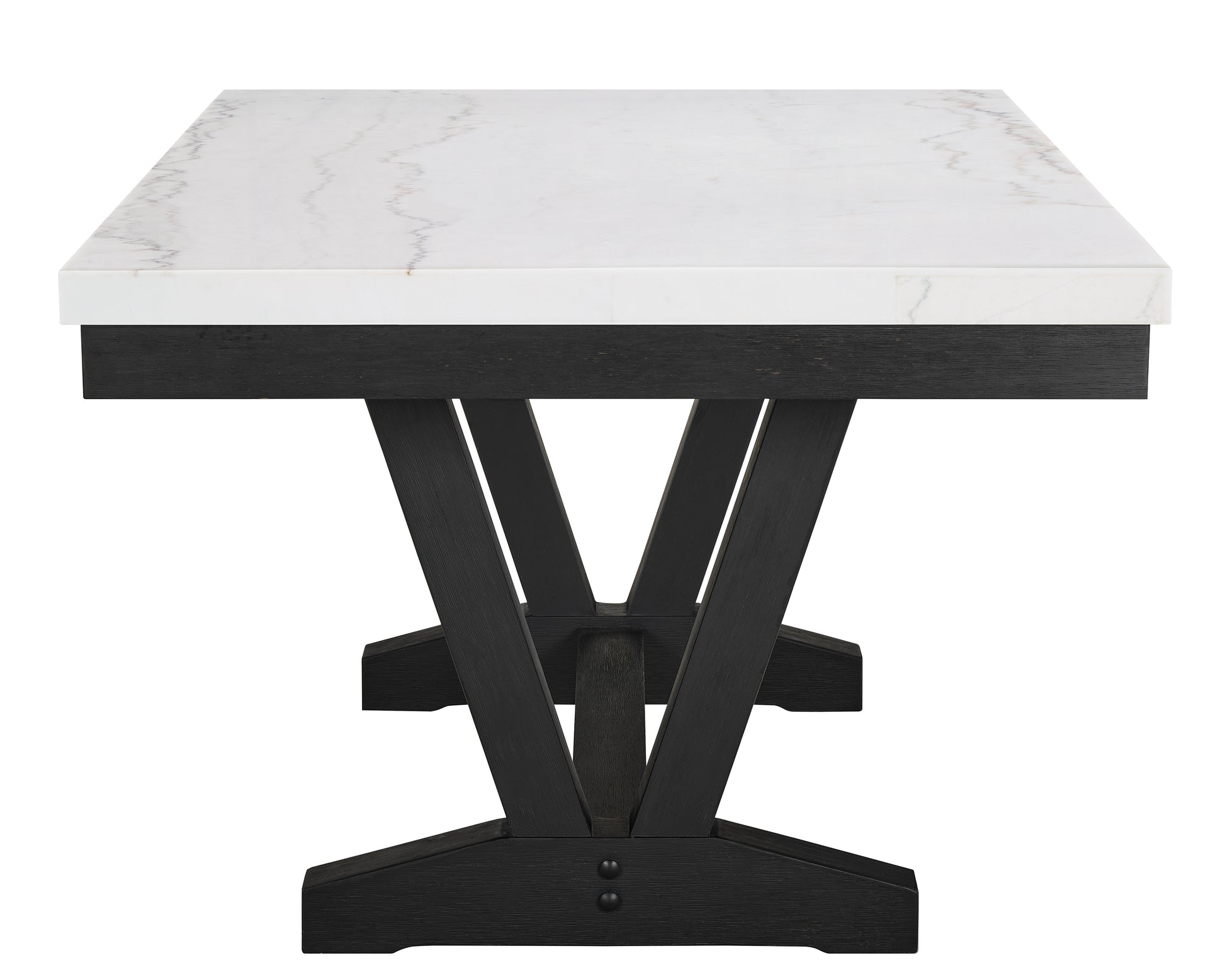 Contemporary Gray Dining Set - Seats 6 Marble Table