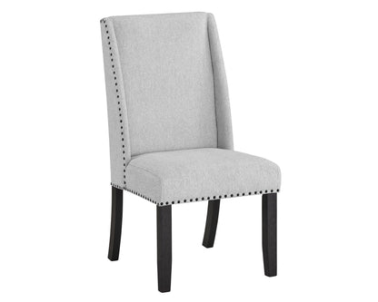 7 Piece Dining Set - Gray Marble Table & Chairs