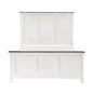 Classic Antique White Finish King Bed Farmhouse Style 1pc Bedroom Furniture Two-Tone Finish
