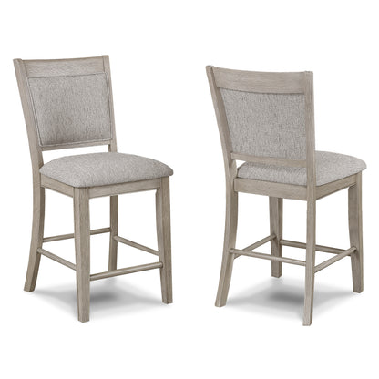 6pc Dining Set - Farmhouse Style Table & Chairs
