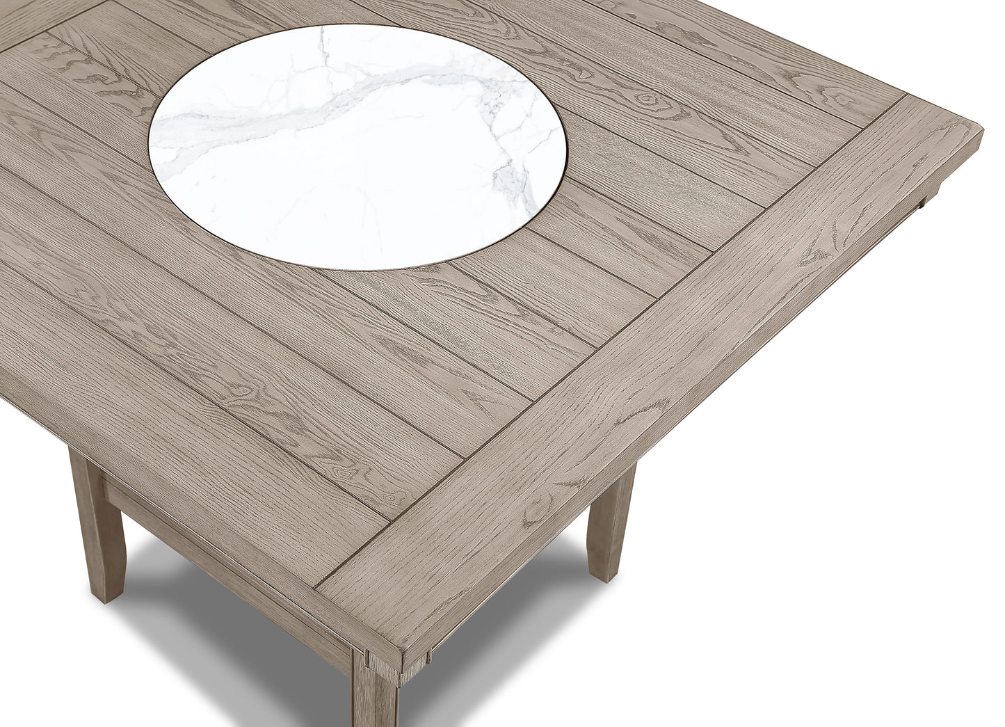 6pc Dining Set - Farmhouse Style Table & Chairs