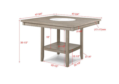6pc Dining Set - Farmhouse Style Table & Chairs
