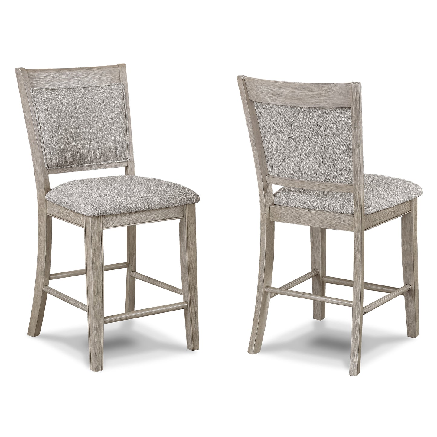 5-Piece Dining Set - Contemporary Farmhouse Style, Square Table