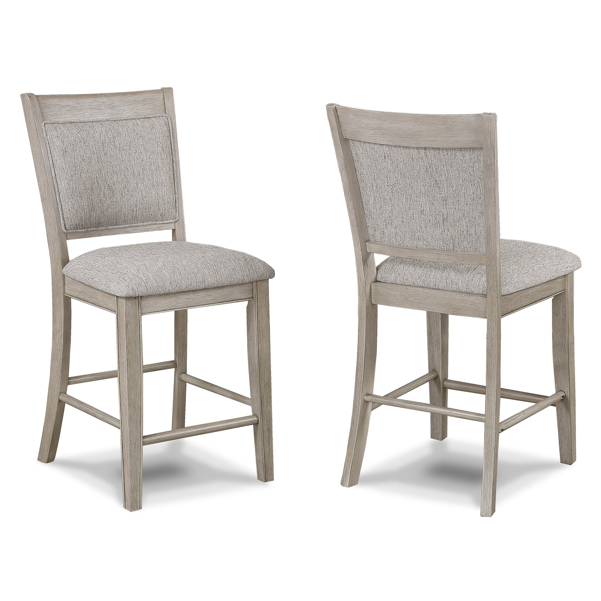 5-Piece Dining Set - Contemporary Farmhouse Style, Square Table